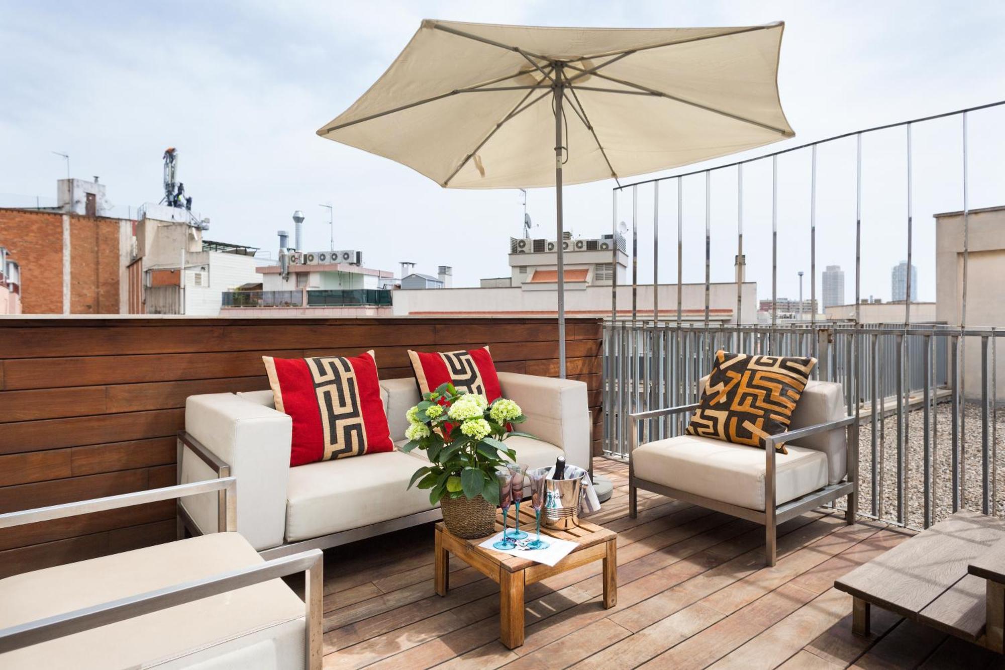Apartment Barcelona Rentals - Pool Terrace In City Center Oda fotoğraf